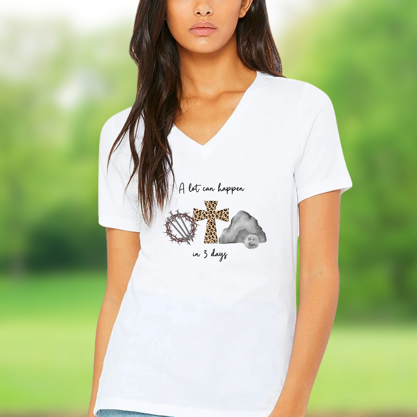 Resurrection women's V-Neck T-Shirt