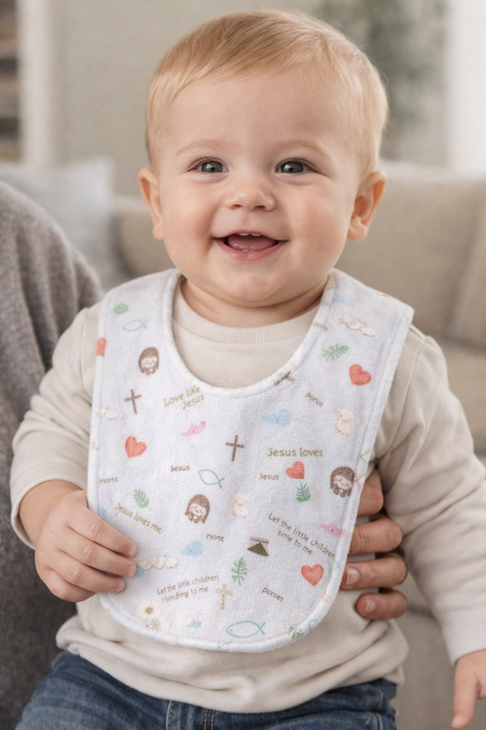 Let the Little Children Come to me Baby Bib