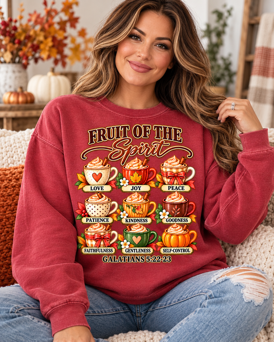 Fruit of the Spirit Christian Crewneck Sweatshirt | Galatians 5:22–23
