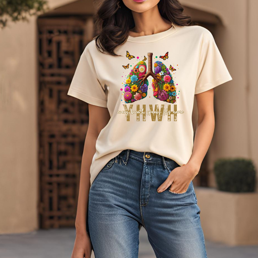 Women's every breath speaks His name T-Shirt