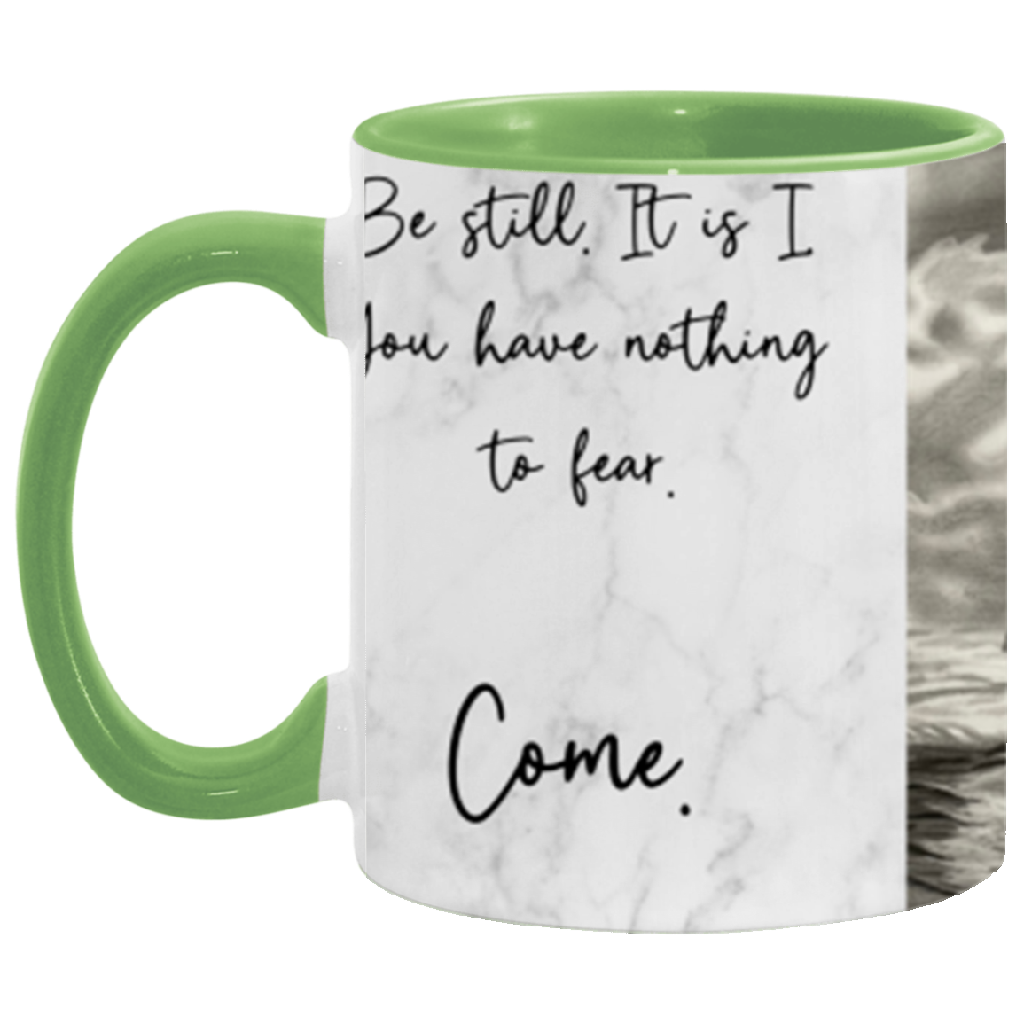 Walk on water Accent Mug