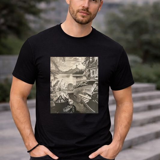 Peace in His Presence-Faith & Nature Christian Art Shirt