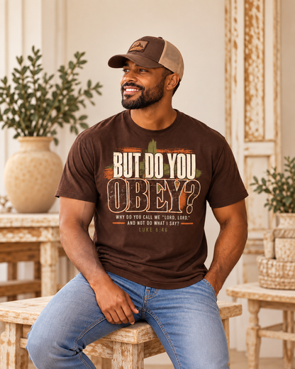 Man modeling a Royal Stitch Boutique Christian tee